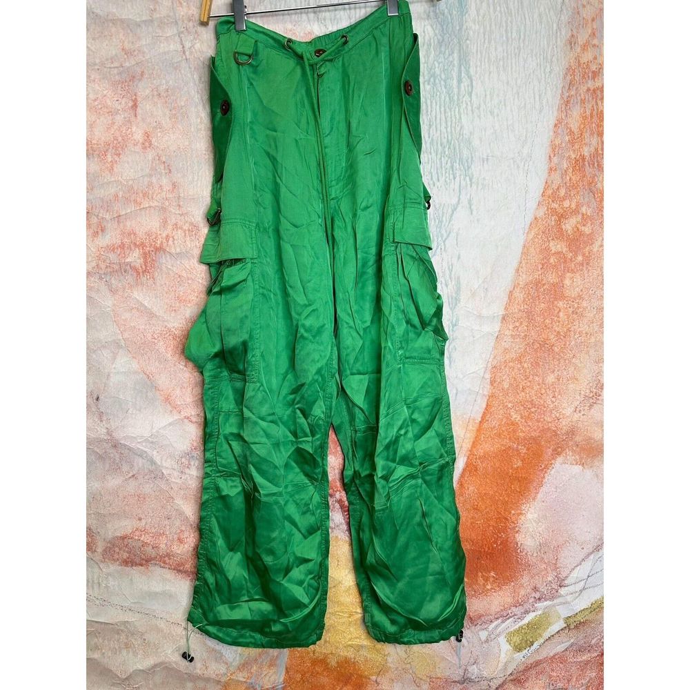 Anthropologie Love The Label Avril Silky Cargo Pants $300 - Picture 7 of 9